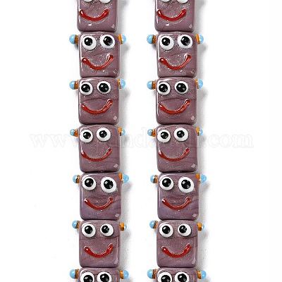 Бусы лэмпворк ручной работы LAMP-Q036-07E-1