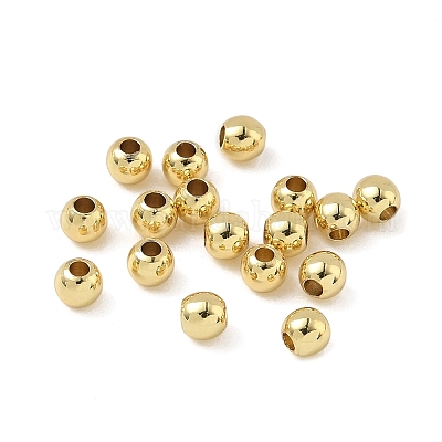 Латунные твердые бусины&nbsp;KK-WH0034-02C-G-1