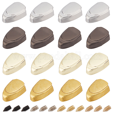 32 комплект наконечников для шнура из цинкового сплава 4 цветов&nbsp;FIND-GF0004-92-1