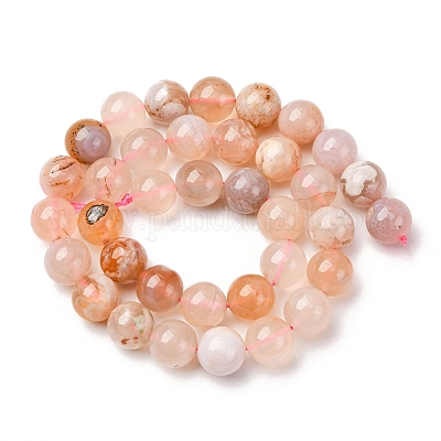 Натуральные вишневые агатовые бусины G-D313-A01-10mm-1