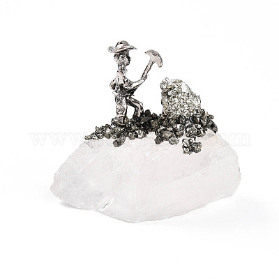 Скульптура из кластера из натурального кварцевого кристалла G-N347-03E-1