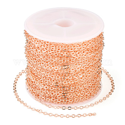 Железные плоские кабельные цепи с латунным покрытием CH-TAC0007-02RG-1