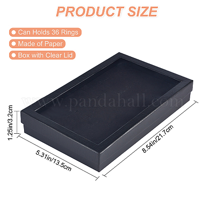 1 шт картонные коробки для колец CON-SC0001-01B-1