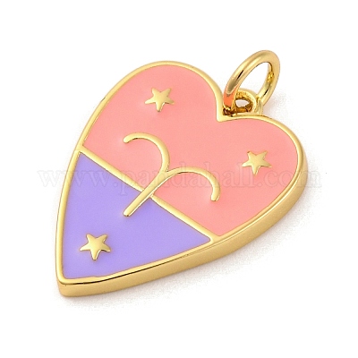 Латунь эмаль подвески KK-Z077-01G-04-1