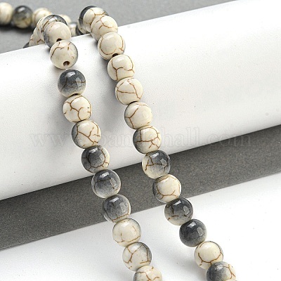 Синтетические бирюзовые бусины G-H060-03D-1