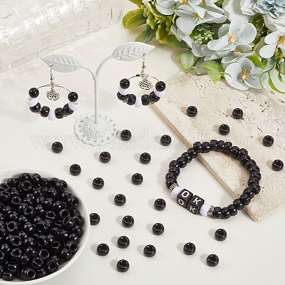 800шт непрозрачные пластиковые бусины KY-SP0001-47G-1