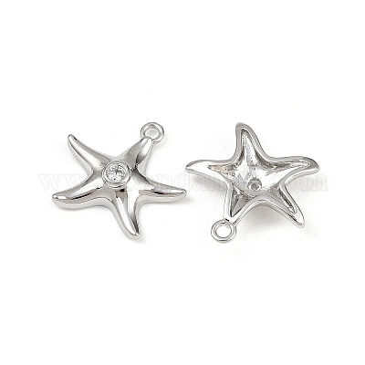 Латунные микро проложить кубического циркония подвески KK-G535-05B-P-1