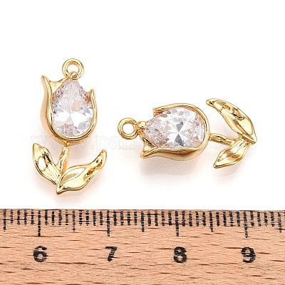 Латунные микро проложить кубического циркония подвески KK-N262-115B-G-1