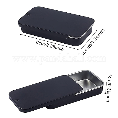 Прямоугольные жестяные банки CON-WH0075-04B-1