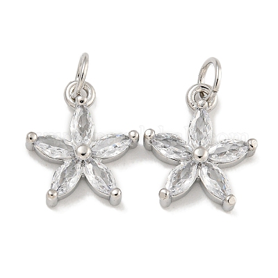 Покрытие стойки латунь микропаве прозрачные кубические циркониевые подвески KK-U030-08P-1