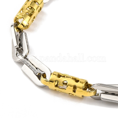 201 цепочка из полых звеньев из нержавеющей стали NJEW-F22-39J-GP-1