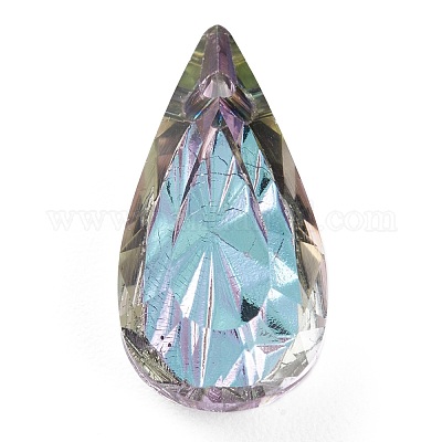 Подвески из тисненого стекла со стразами GLAA-J101-06B-001VL-1