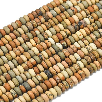 Естественного изображения яшмы бисер нитей G-P575-A54-4x2mm-1