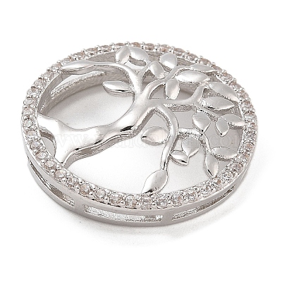 Покрытие стойки латунь микро паве прозрачные подвески с кубическим цирконием KK-A234-013P-1