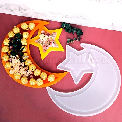 Силиконовые Молды для лунных и звездных подносов DIY-P019-01-1