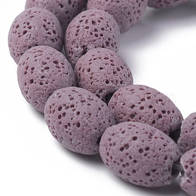 Бусы из натуральной лавы&nbsp;G-F671-03A-03-1