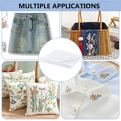 120 лист бумаги с флизелиновой тканью для вышивания&nbsp;DIY-WH0491-76B-1