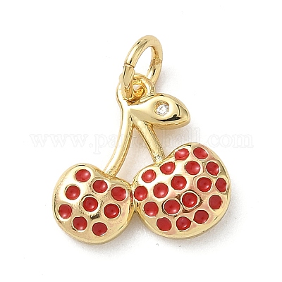 Латунные микропаве прозрачные подвески с фианитом KK-A273-03B-G-1