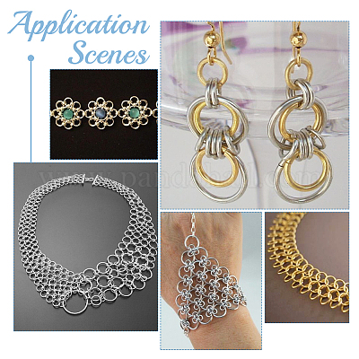 1212 шт. 8 стиля соединительных колец из нержавеющей стали 304 STAS-AR0002-08-1