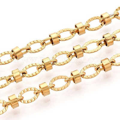 Текстурированные овальные звенья цепей из нержавеющей стали 304 CHS-N005-06E-G-1