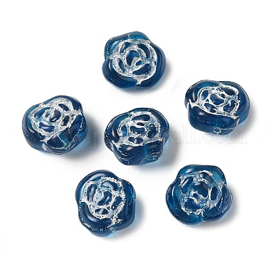 Прозрачные бусины лэмпворк LAMP-P065-01A-12-1