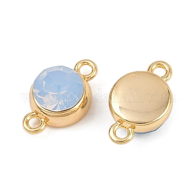 Шармы-соединители из латуни с паве из кубического циркония KK-H078-06G-01-1