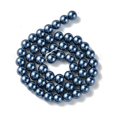 Экологически чистые стеклянные жемчужные бусины класса А HY-J002-8mm-HX061-1