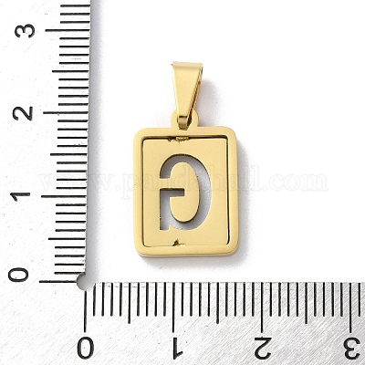 Подвески-алфавиты из нержавеющей стали 304 STAS-S152-01G-G-1