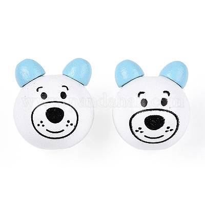 Натуральные деревянные бусы&nbsp;WOOD-S040-31-08-1