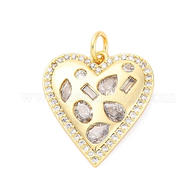 Латунные микро проложить кубического циркония подвески KK-D325-58G-01-1