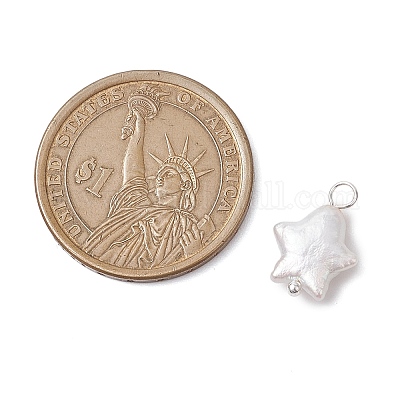 Подвески из натурального барочного жемчуга Кеши PALLOY-JF02900-02-1