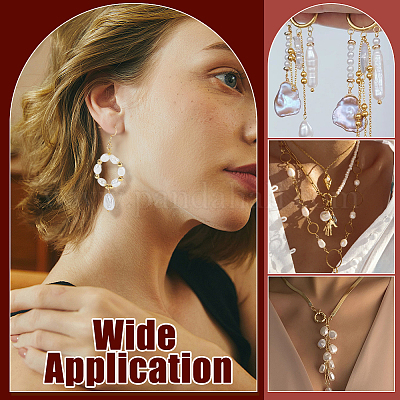 16 шт. плоские круглые подвески из натурального жемчуга Кеши PALLOY-BC00004-1