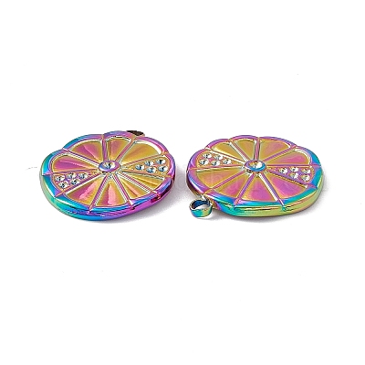 Ионное покрытие (ip) 304 нержавеющая сталь подвеска со стразами STAS-K242-15M-1