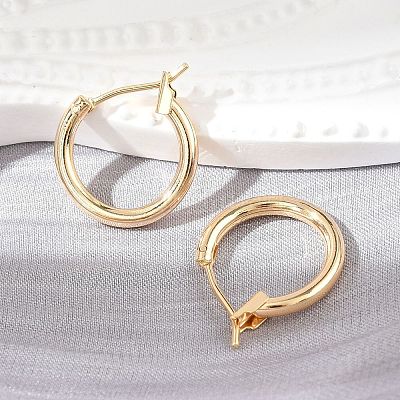 Латунные серьги обруча&nbsp;KK-S356-150G-NF-1