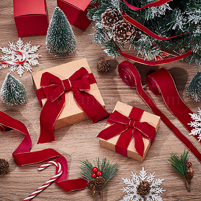 12 ярд полиэстеровой бархатной ленты 4 стилей OCOR-PH0006-19-1