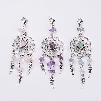 Натуральный чип украшения драгоценных камней кулон X1-HJEW-JM00274-1