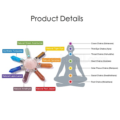 Чакра ювелирные изделия DJEW-I220-H01-1
