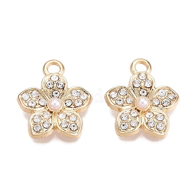 Подвески из сплава с покрытием стойки и стразами FIND-N005-15A-1