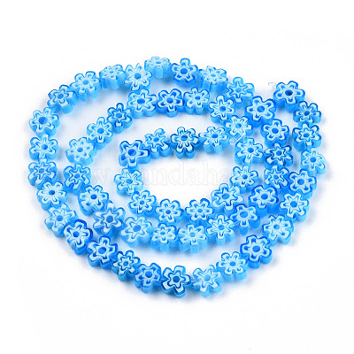 Ручной работы стеклянная бусина тысячецветник нитей LAMP-N029-017A-03-1