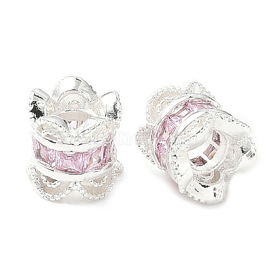 Латунные микро проложить Цирконий Европейский бисером KK-A254-26S-02-1