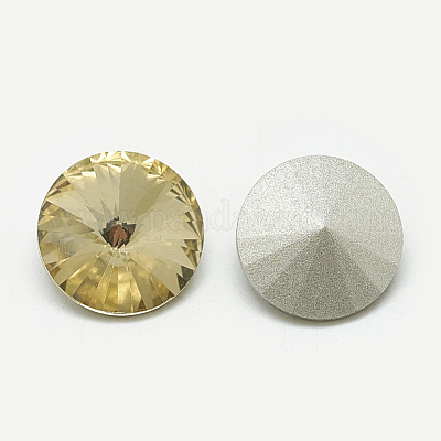 Заостренные заднее стекло горный хрусталь кабошоны RGLA-T086-12mm-04-1