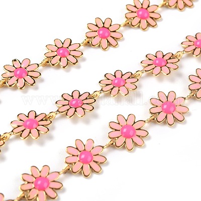 Звено цепи с эмалью из золотой латуни CHC-H103-06C-G-1