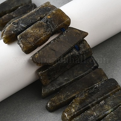 Натуральные нити бус из ларвикита G-S386-D10-1