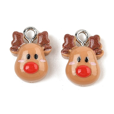 Подвески из непрозрачной смолы на рождественскую тематику RESI-S08-01L-1