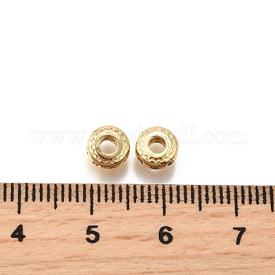 Латунные микро проложить кубического циркония бусы KK-C106-14G-1