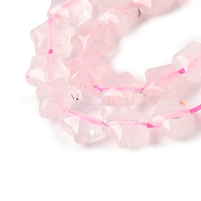 Нити бусин из натурального розового кварца G-Z080-A10-1
