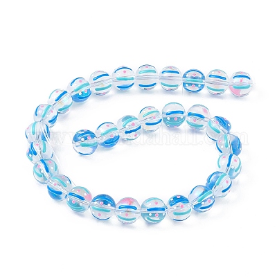 Прозрачные стеклянные бусины LAMP-F029-01G-1