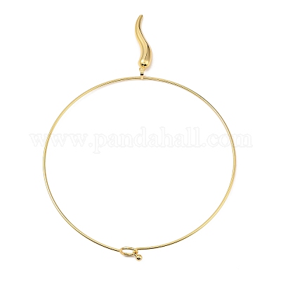 Перцовое латунное ожерелье BJEW-Q350-06G-1