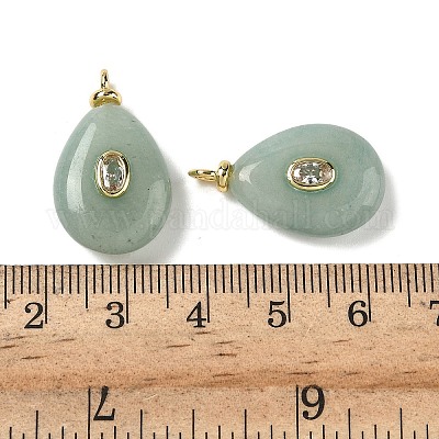 Крашеные натуральный белый нефрит подвески G-H328-01G-B04-1