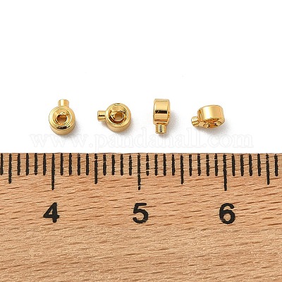 Зажимные бусины из латуни&nbsp;XGR0053G-63G-1